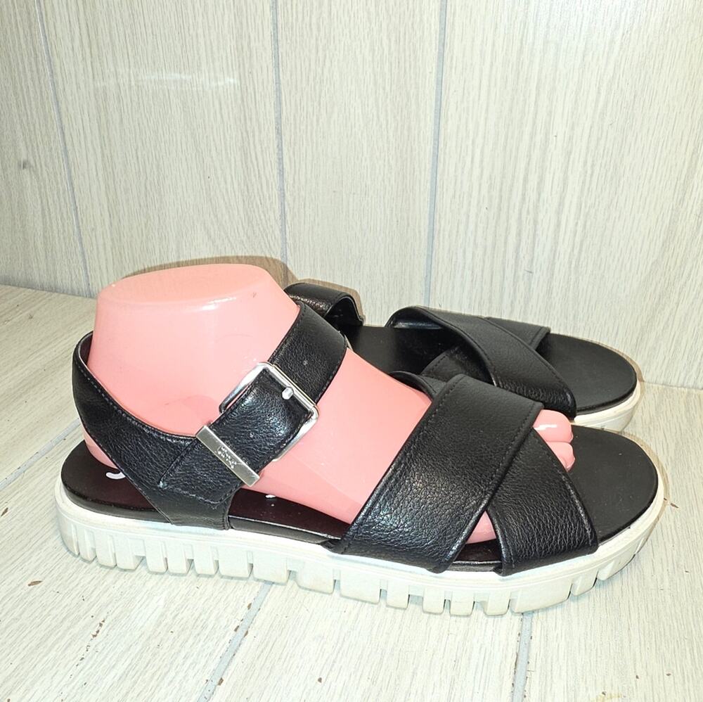 Circus By Sam Edleman Narcissa Black Strappy Sandals Size 8.5 Summer Vacation